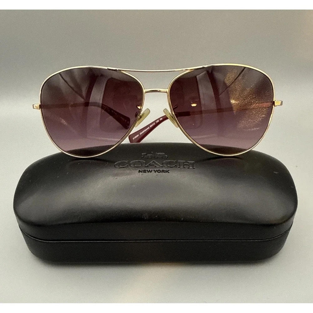 Coach gold aviator